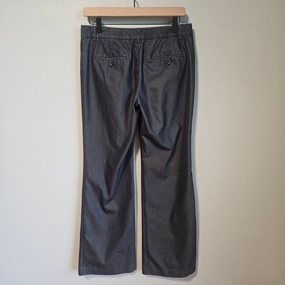 Vtg Express Editor Trouser Pants Womens 6 Dark Wash Stretch Denim Career Y2K - Picture 3 of 11